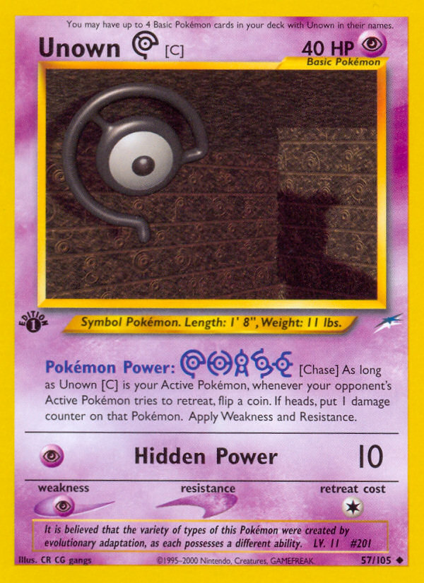 Unown [C] card