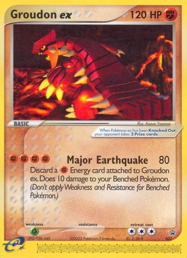 Groudon ex card