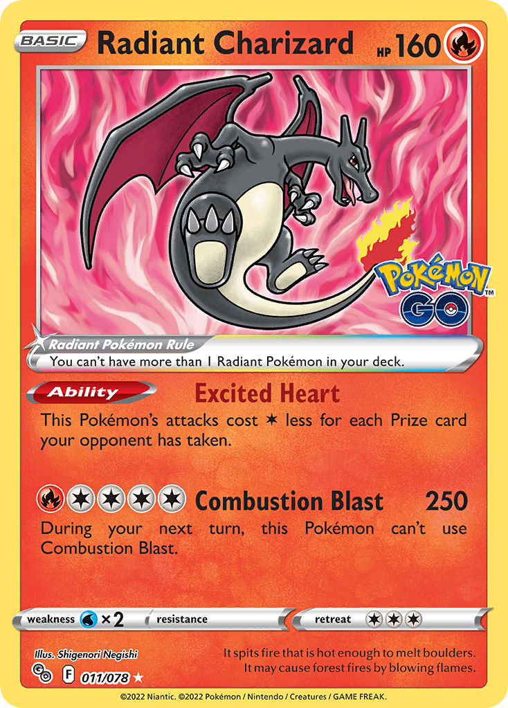 Radiant Charizard card