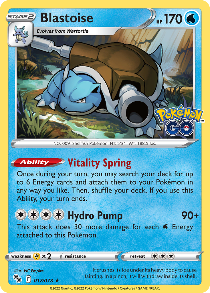 Blastoise card