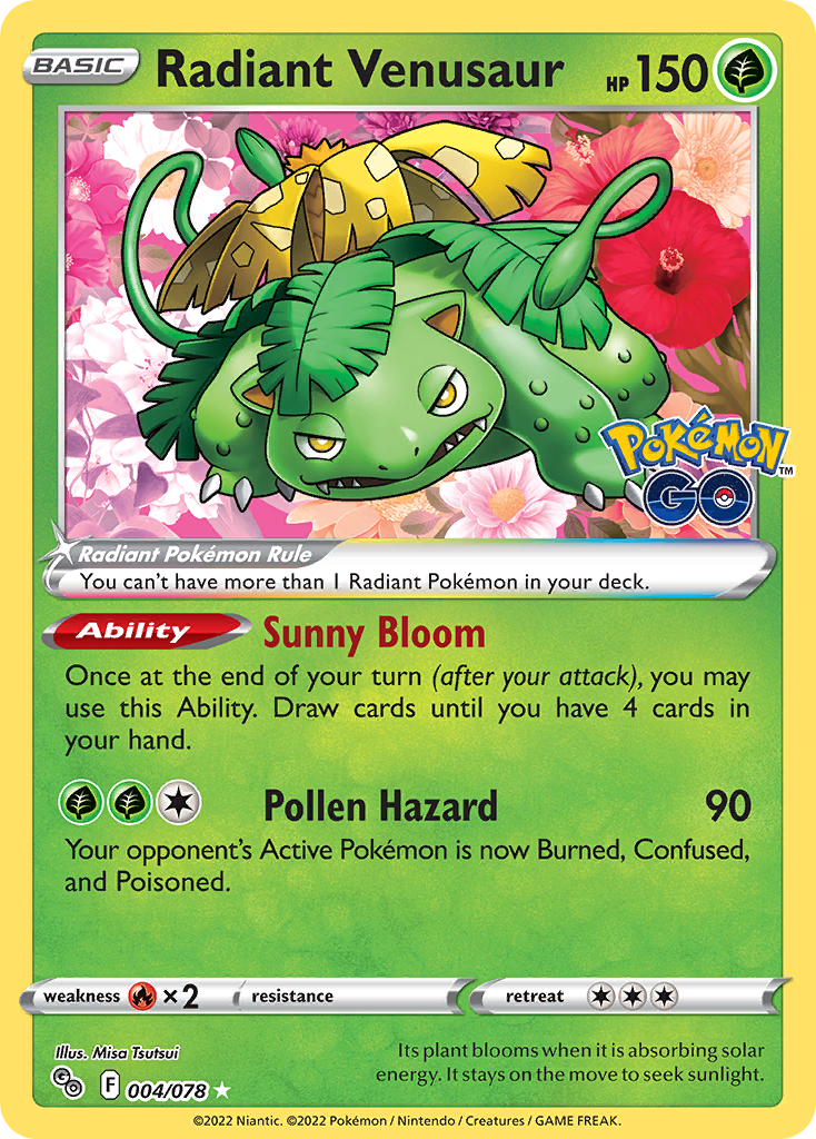 Radiant Venusaur card