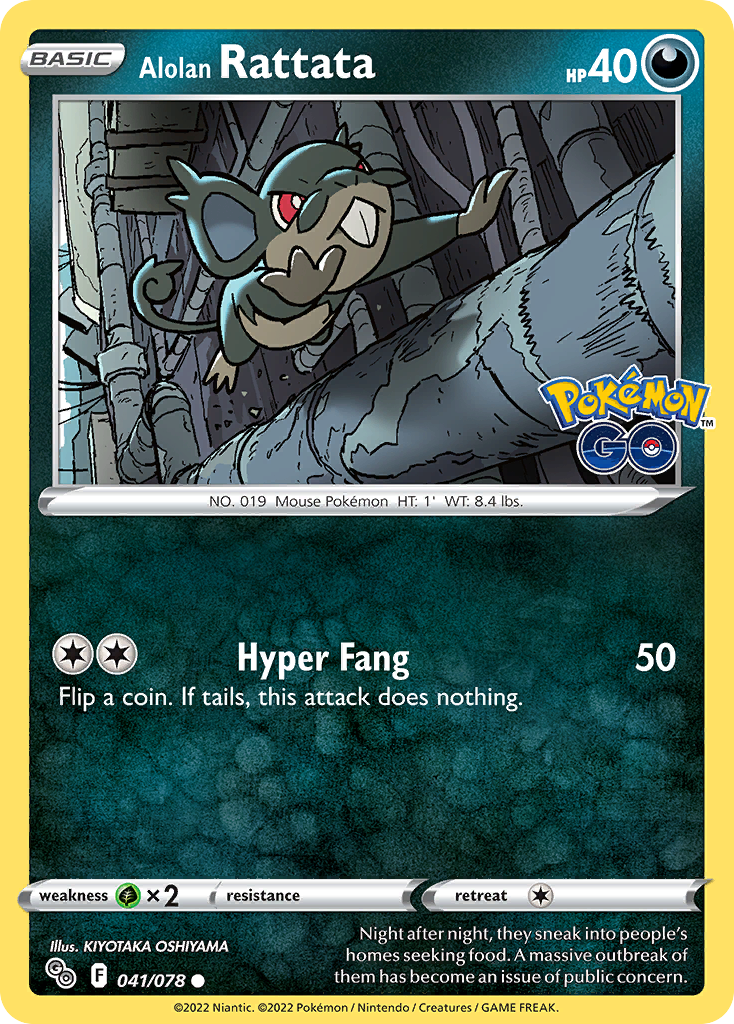 Alolan Rattata card