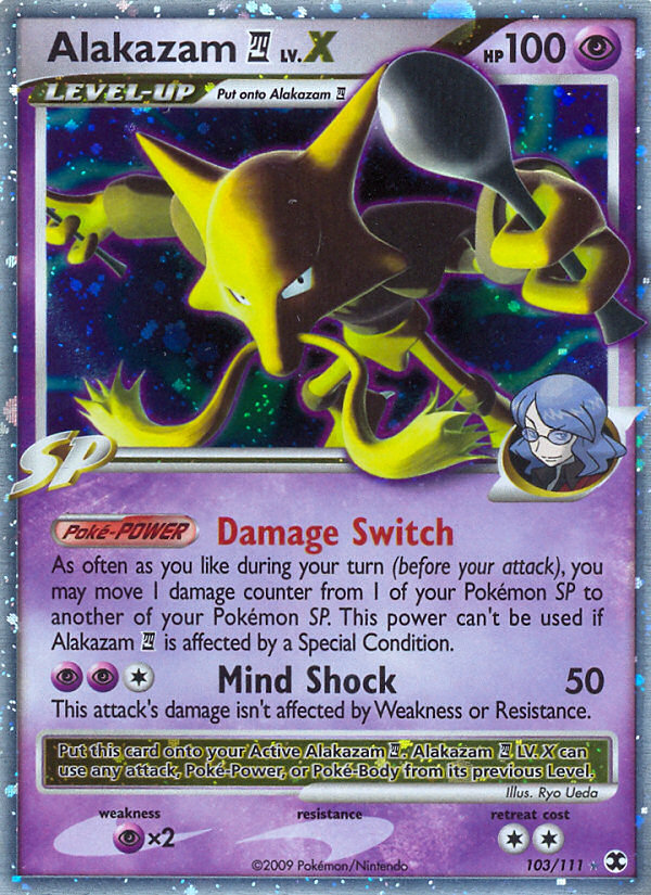 Alakazam E4 LV.X card