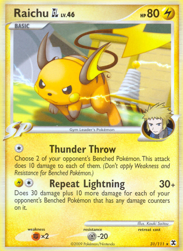 Raichu GL card