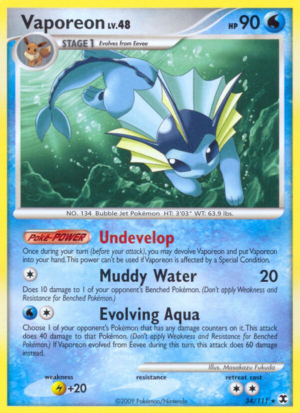 Vaporeon card