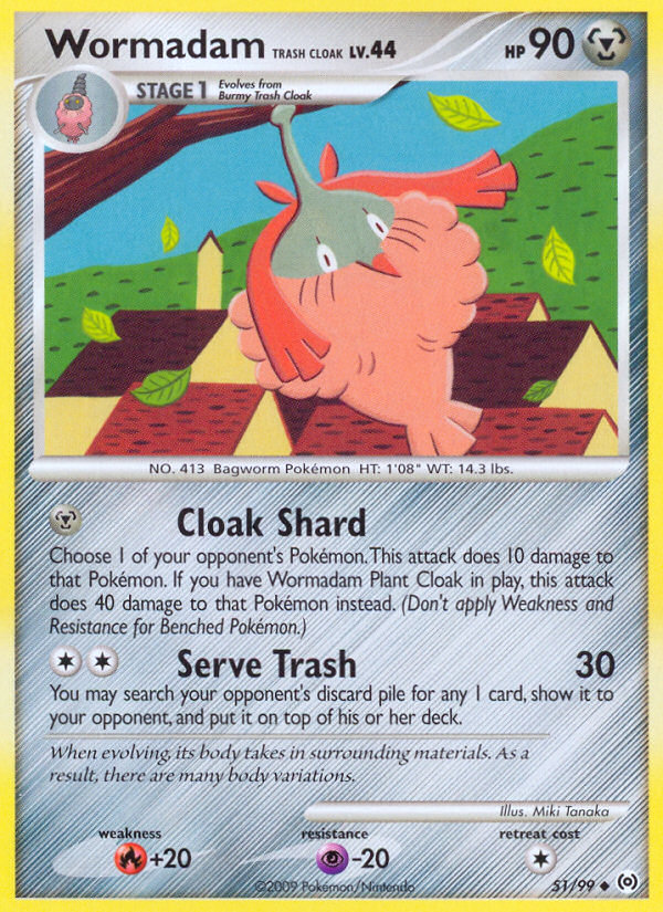 Wormadam Trash Cloak card