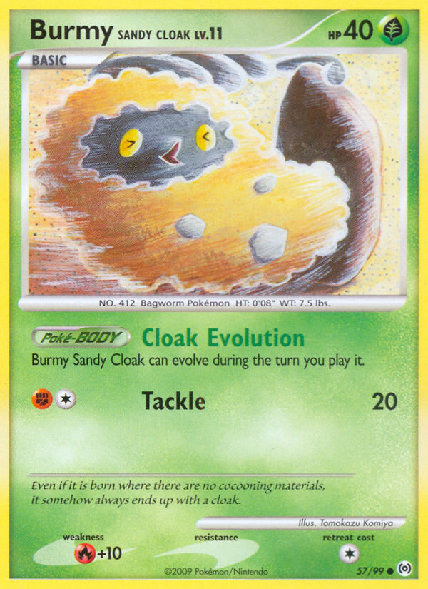 Burmy Sandy Cloak card