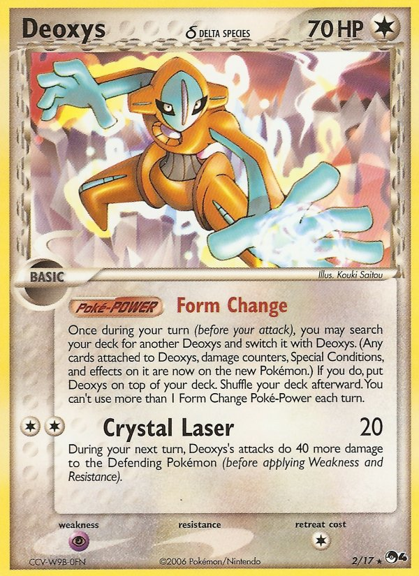 Deoxys δ card