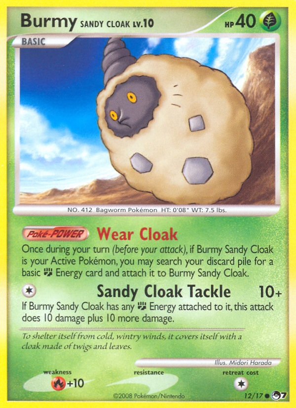 Burmy Sandy Cloak card