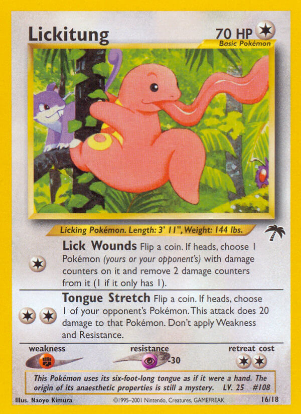 Lickitung card