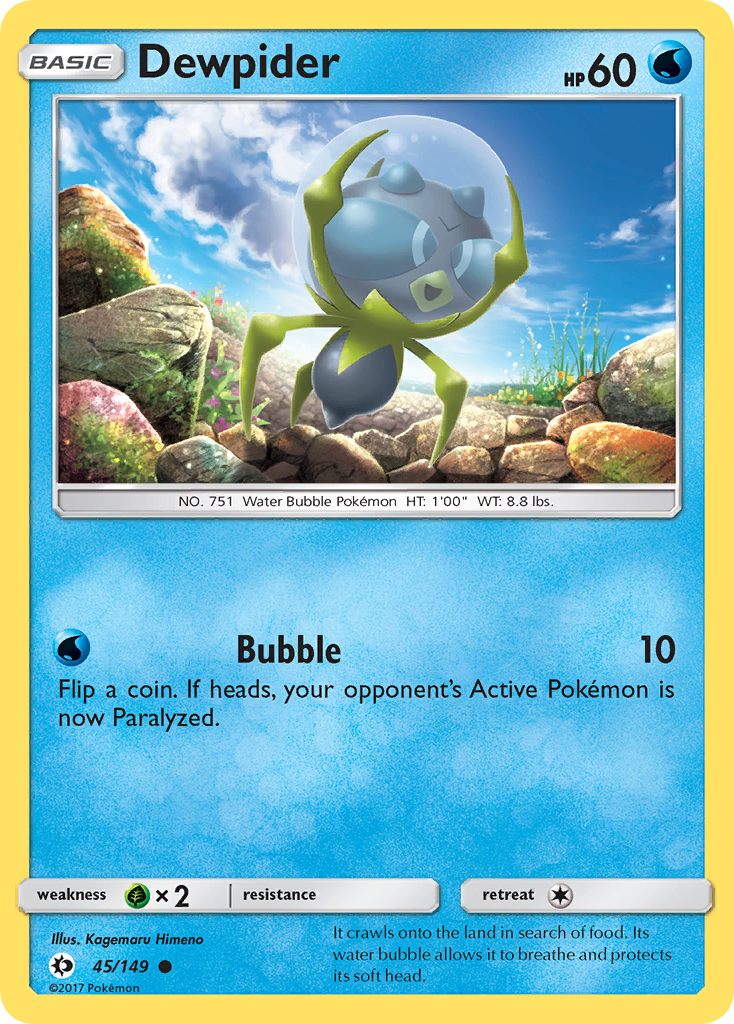 Dewpider card