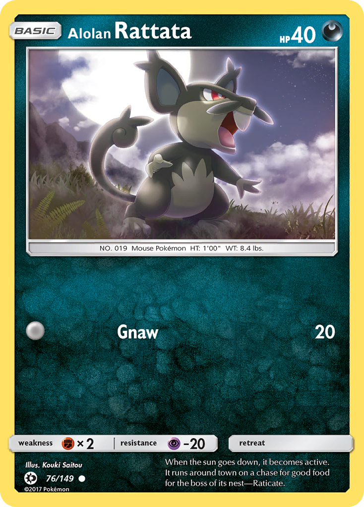 Alolan Rattata card