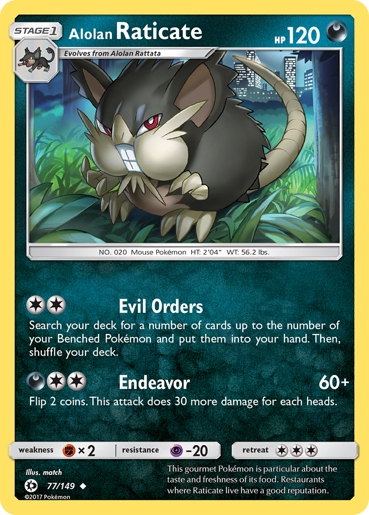 Alolan Raticate card