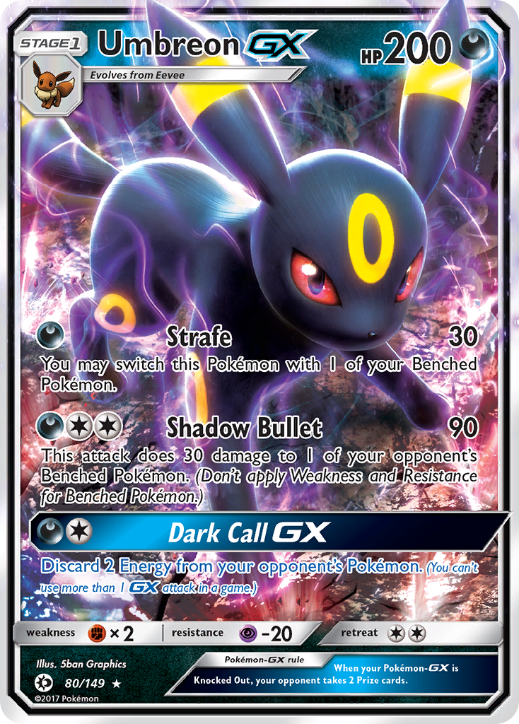 Umbreon GX card