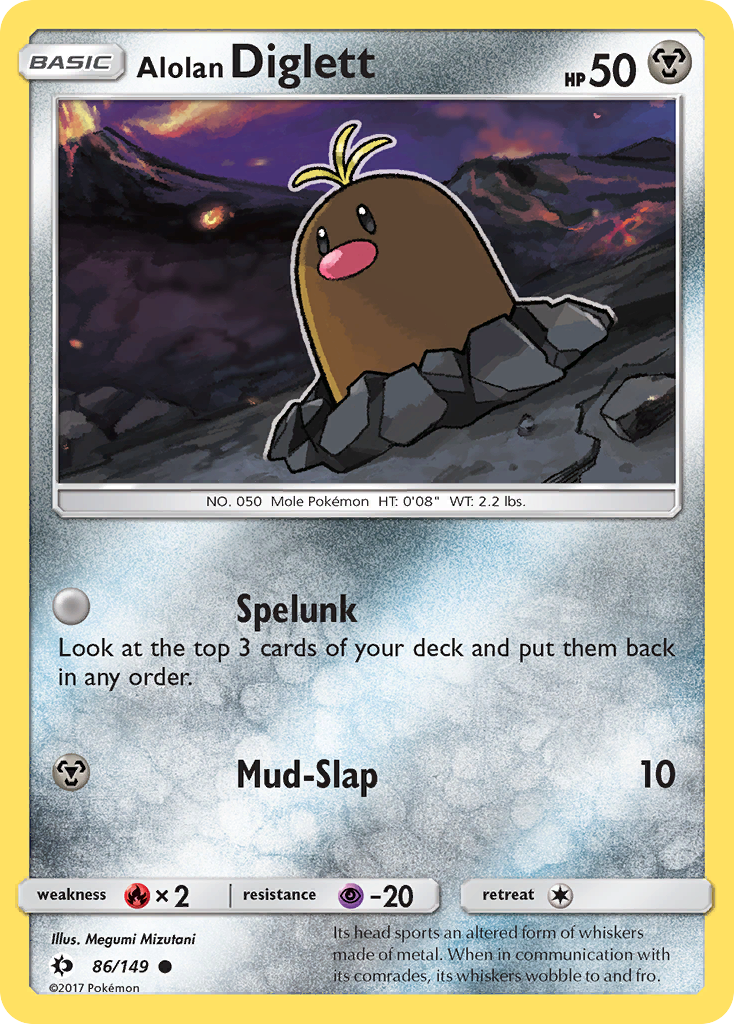 Alolan Diglett card