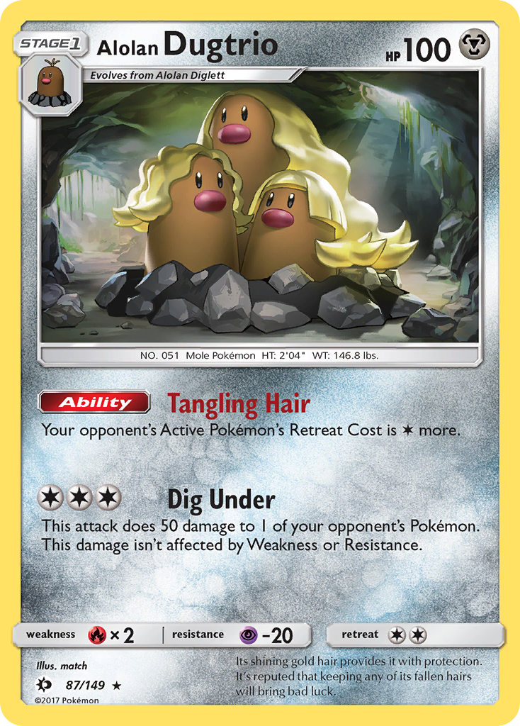 Alolan Dugtrio card