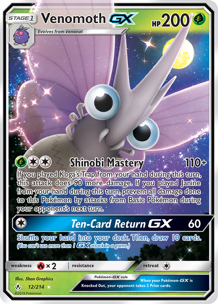 Venomoth GX card