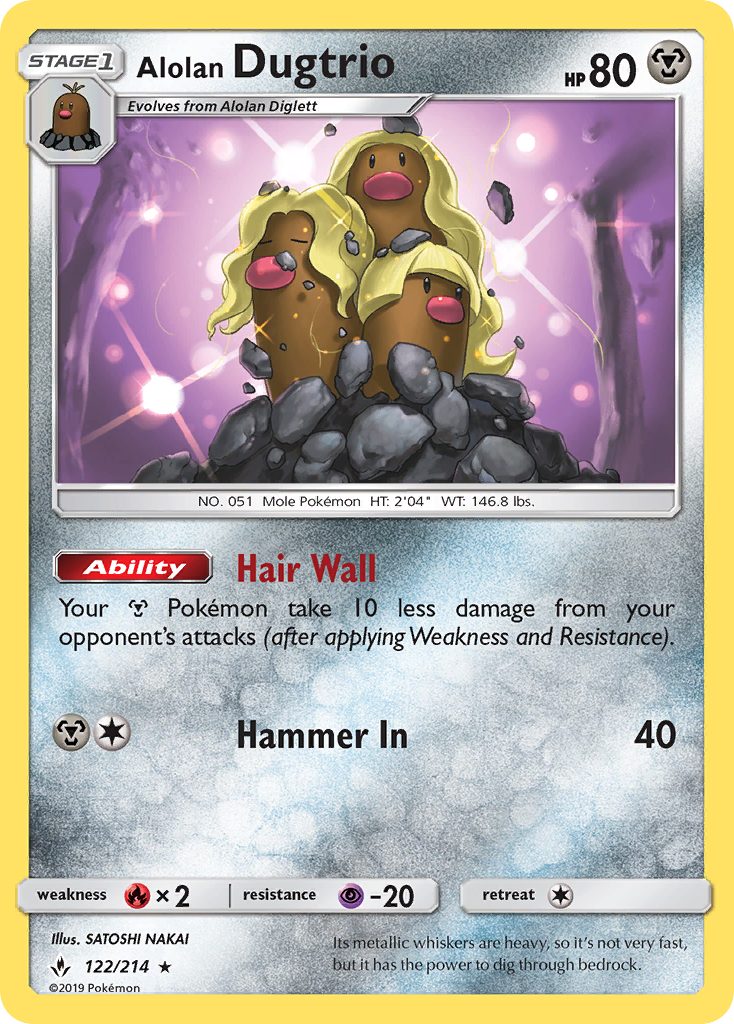 Alolan Dugtrio card