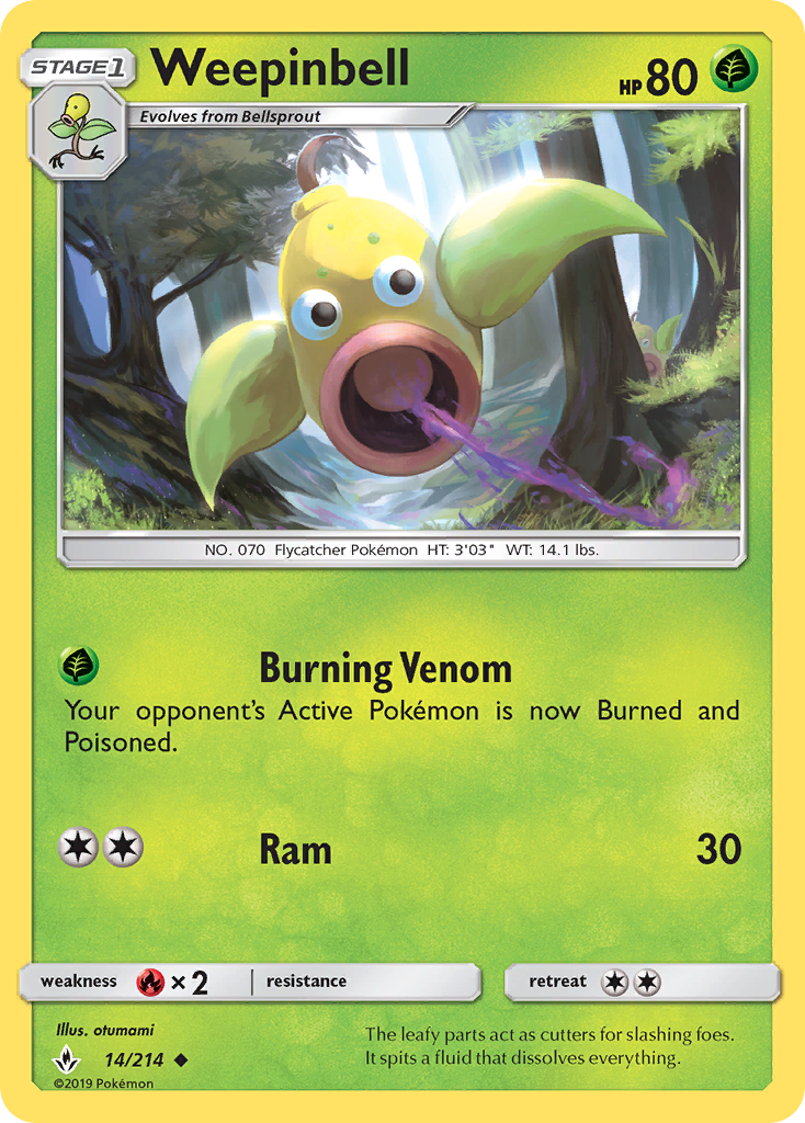 Weepinbell card