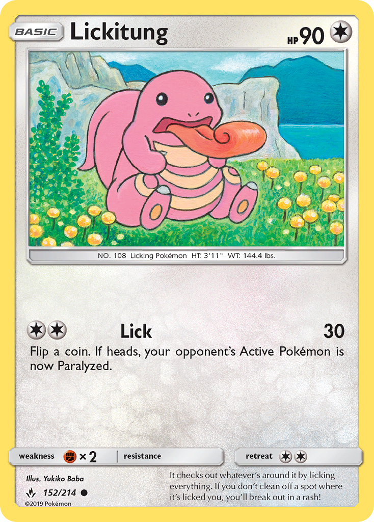 Lickitung card