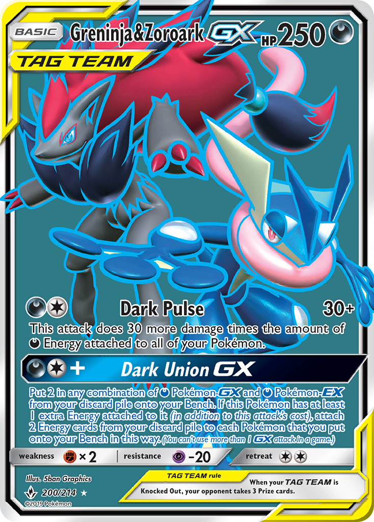 Greninja & Zoroark GX card