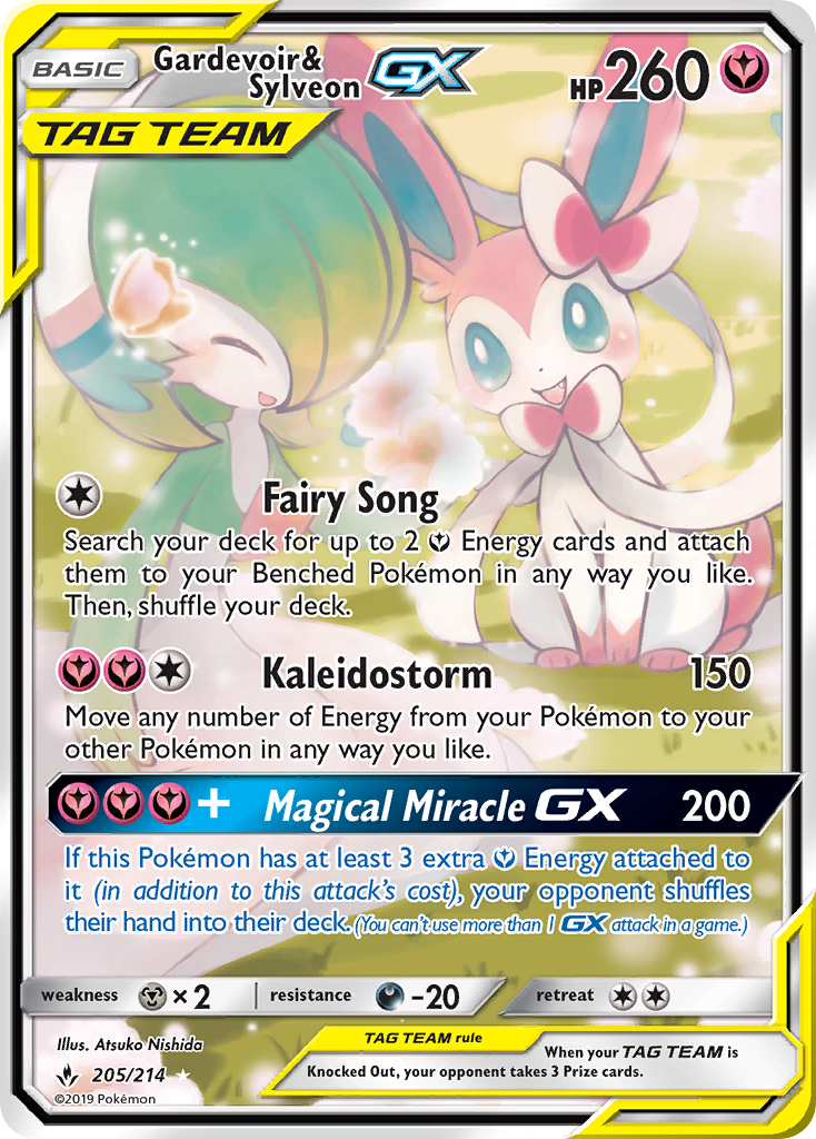 Gardevoir & Sylveon GX card