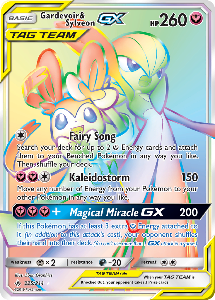 Gardevoir & Sylveon GX card