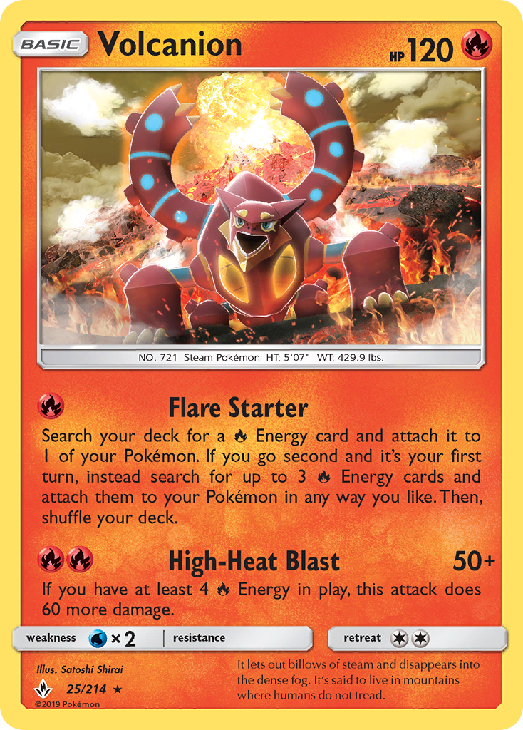 Volcanion card