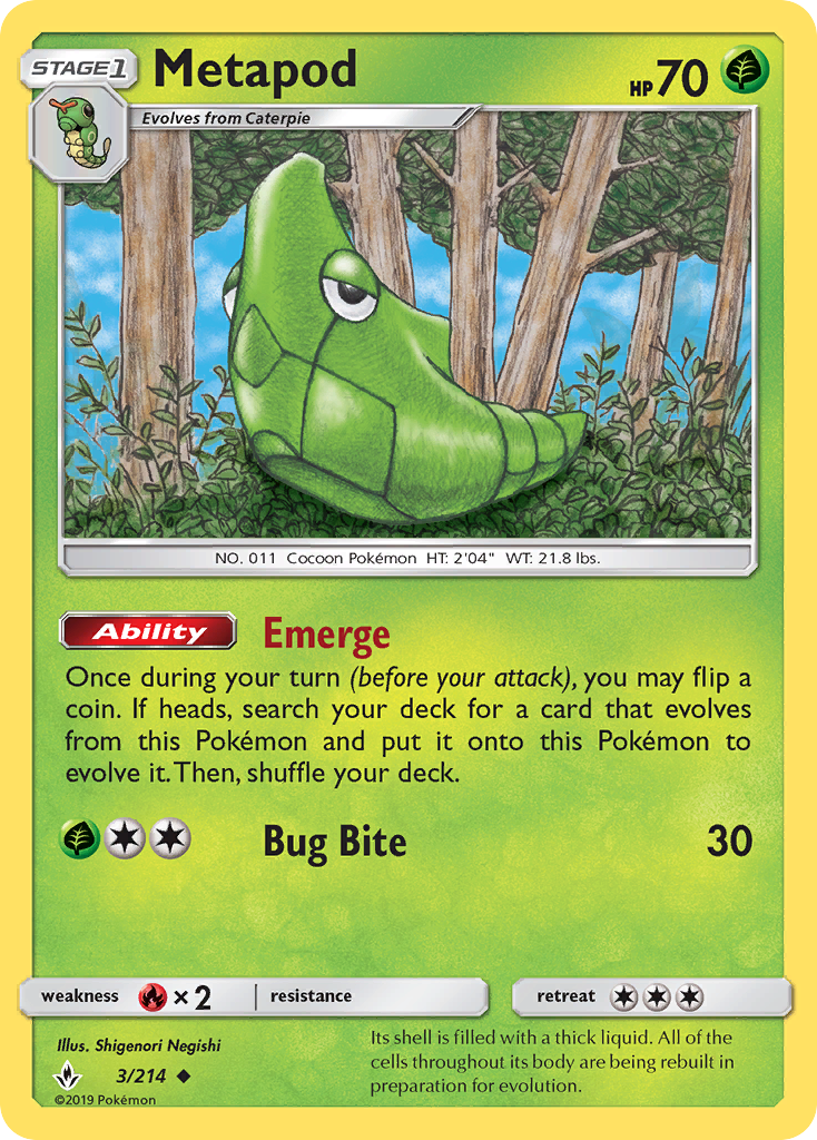 Metapod card