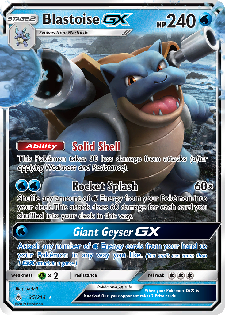 Blastoise GX card