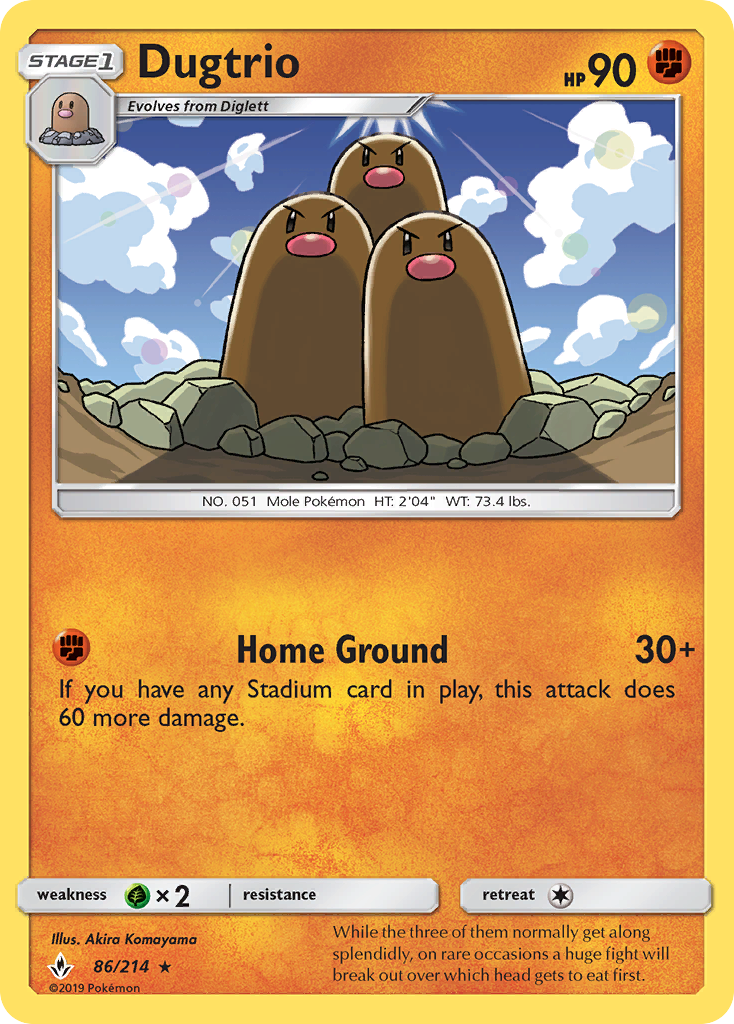 Dugtrio card