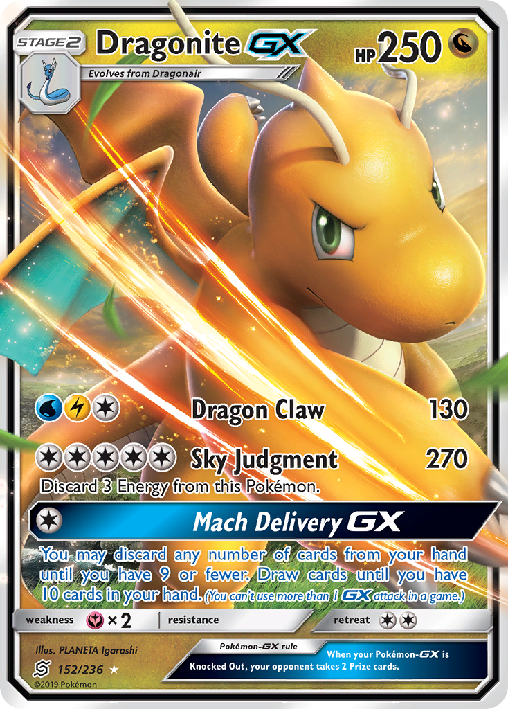 Dragonite GX card