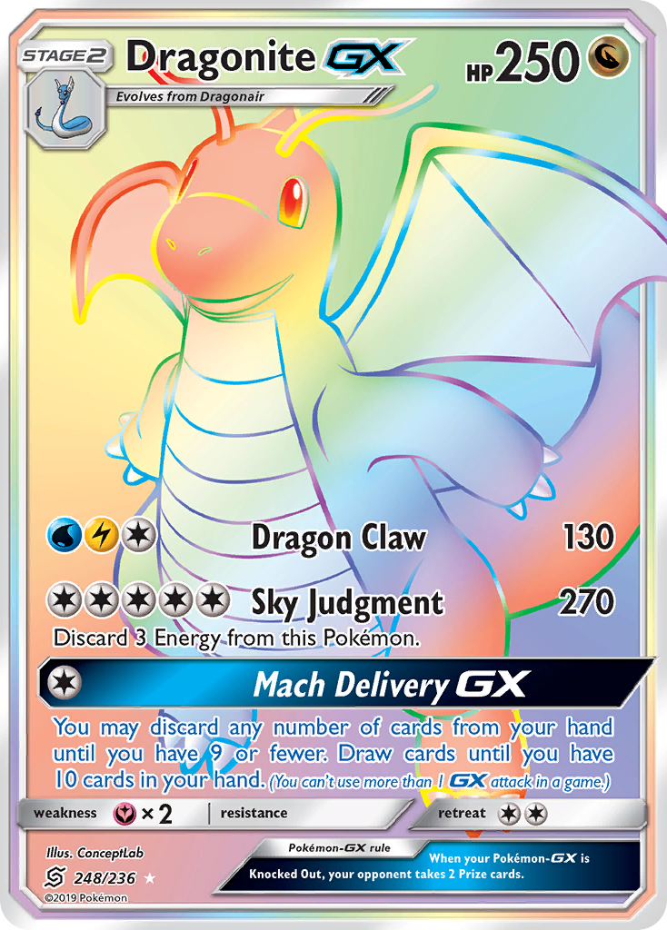 Dragonite GX card