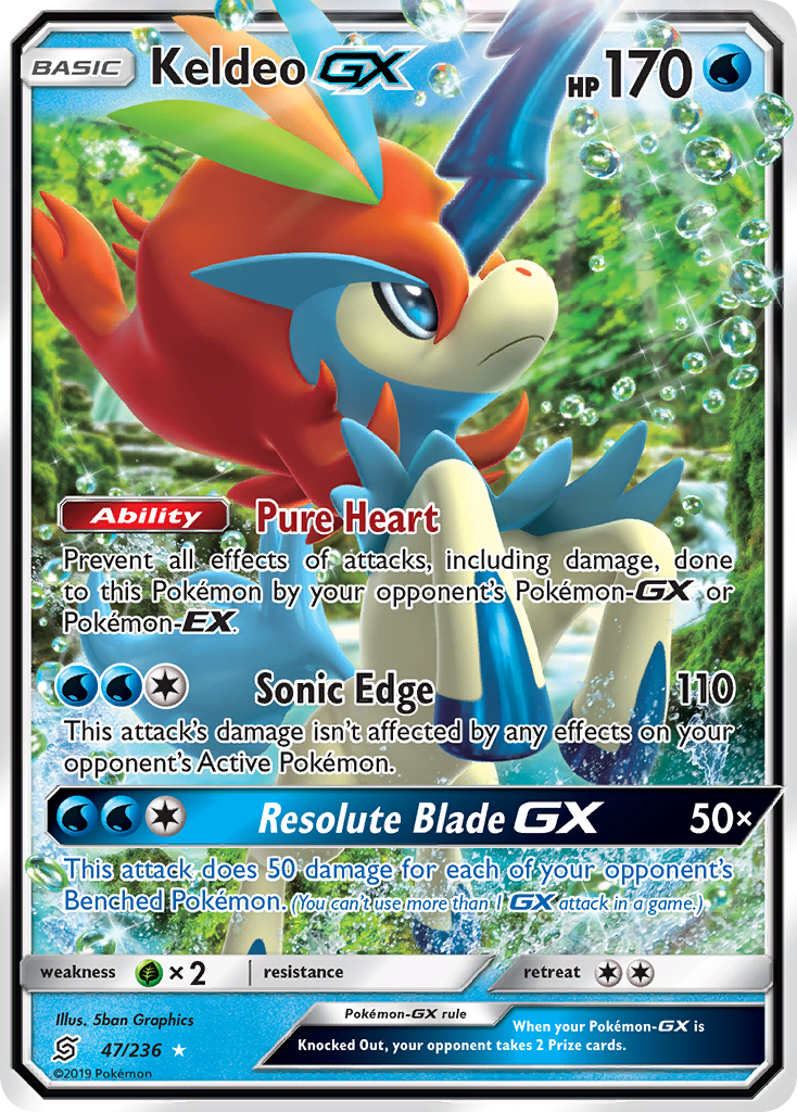 Keldeo GX card