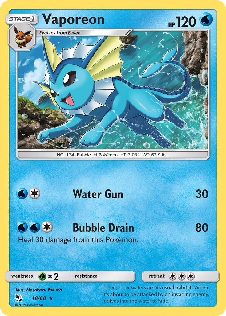 Vaporeon card