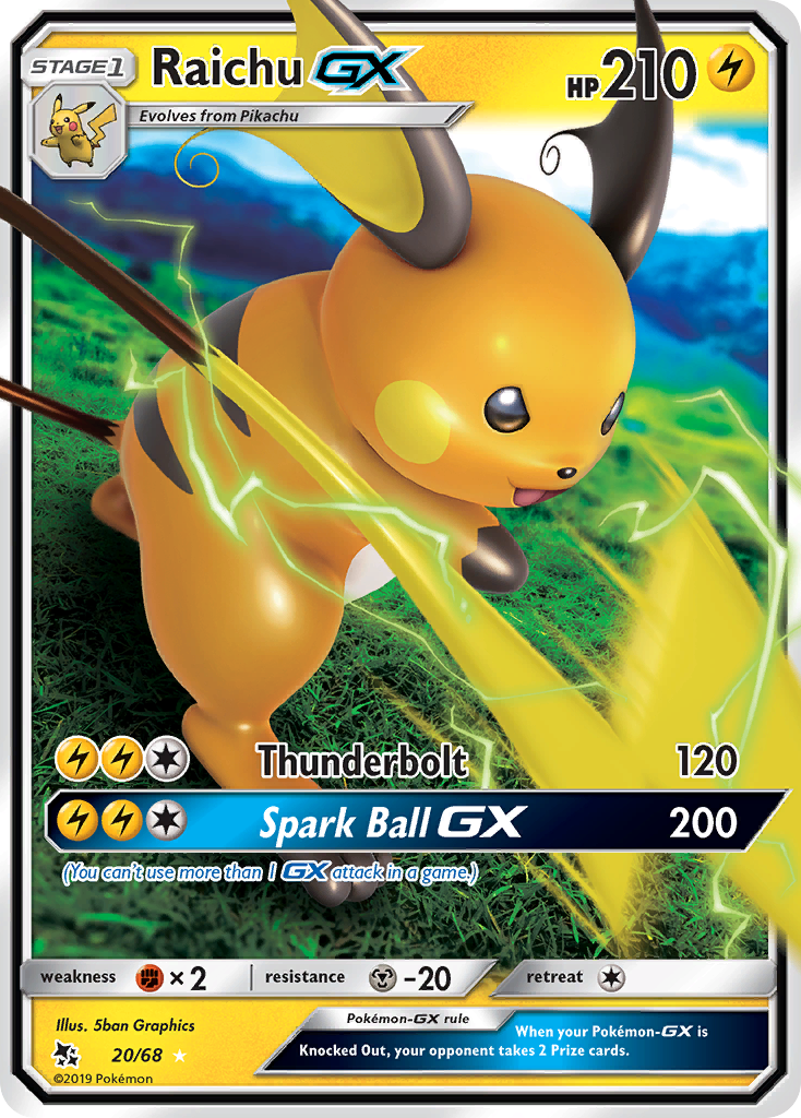 Raichu GX card