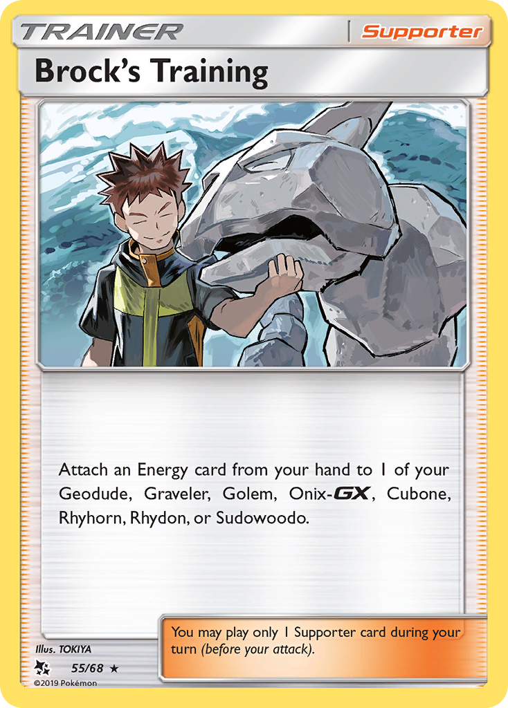 Brock's Training card