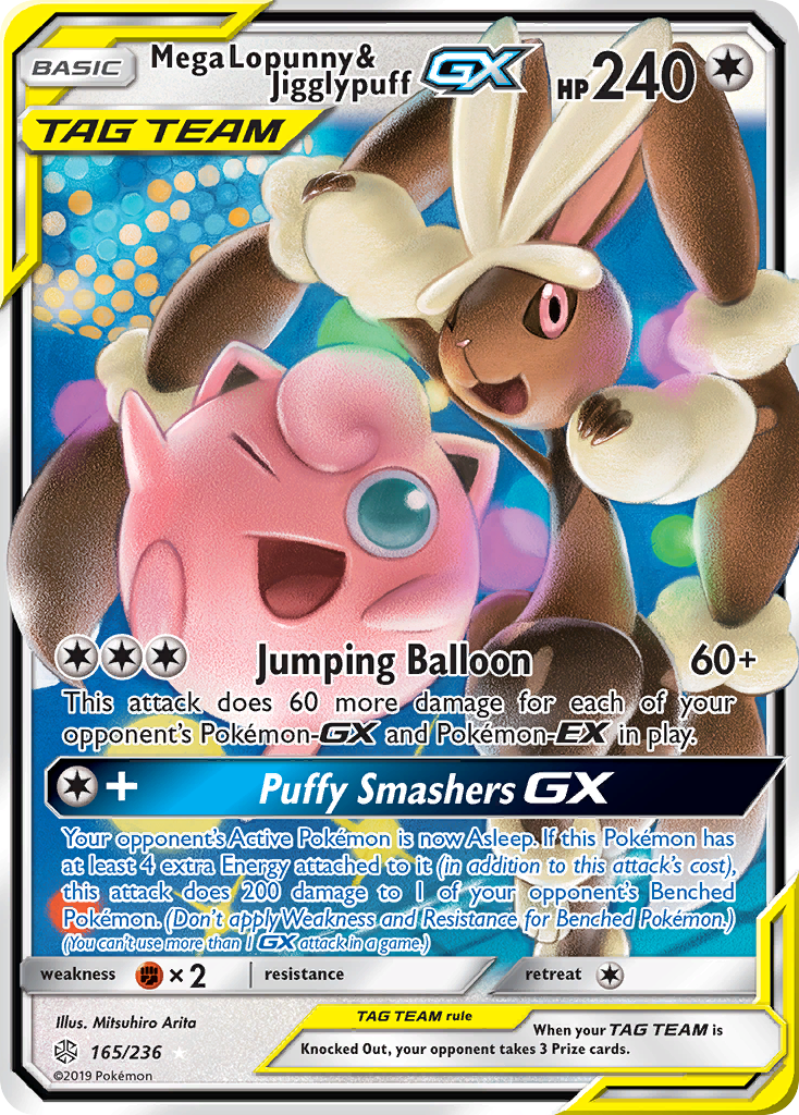 Mega Lopunny & Jigglypuff GX card