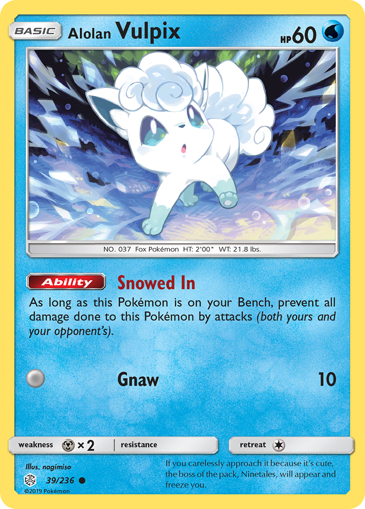 Alolan Vulpix card