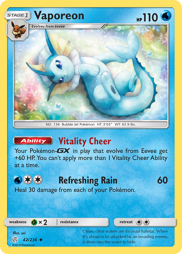 Vaporeon card