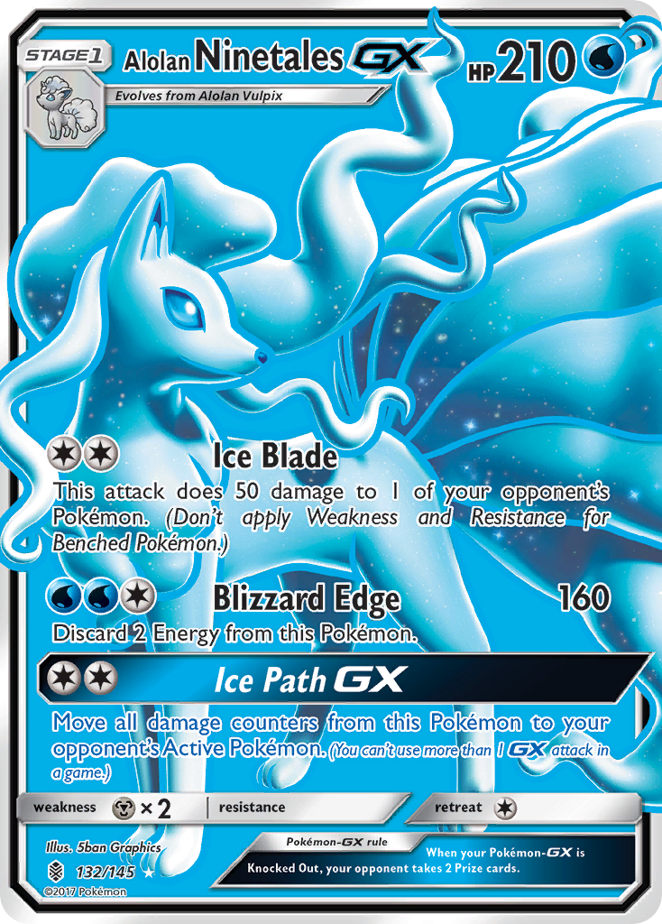 Alolan Ninetales GX card