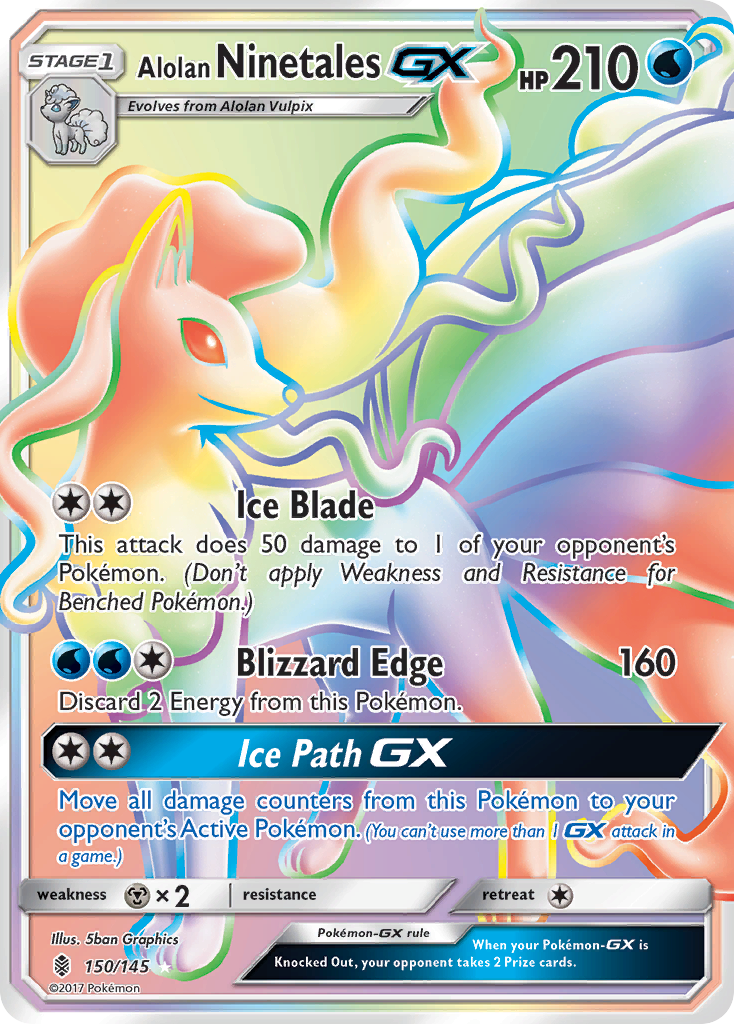 Alolan Ninetales GX card