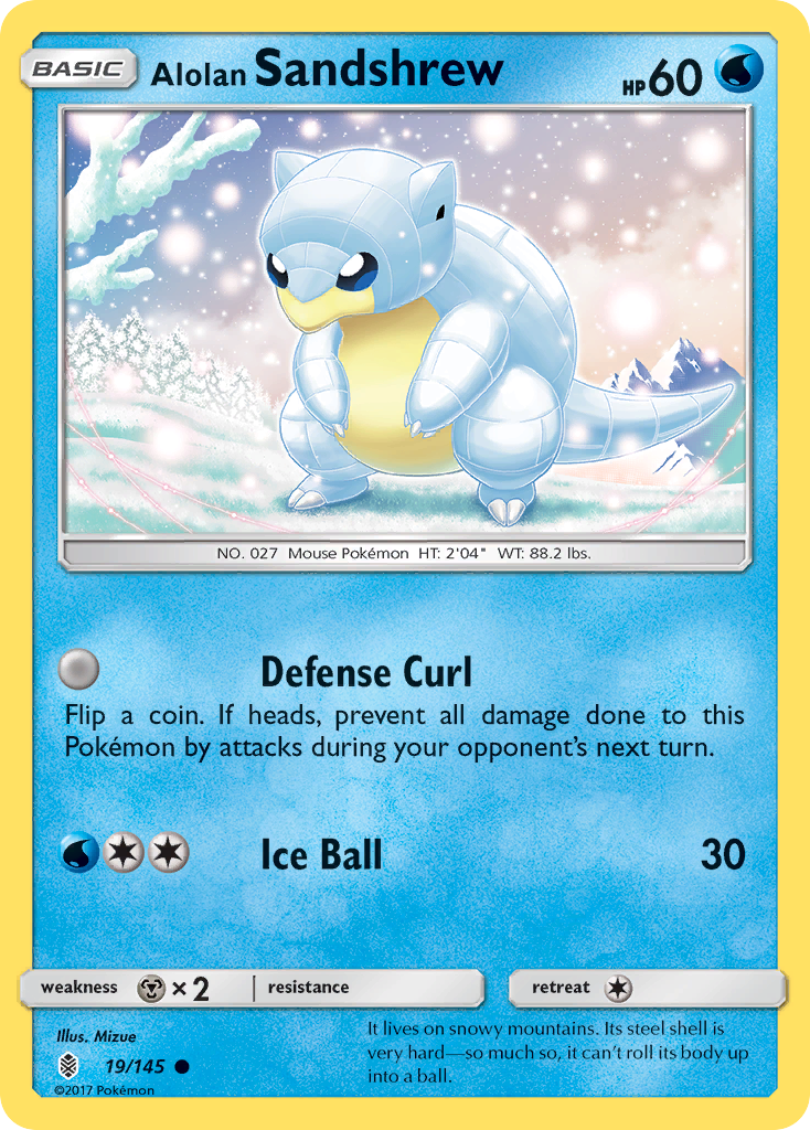 Alolan Sandshrew card