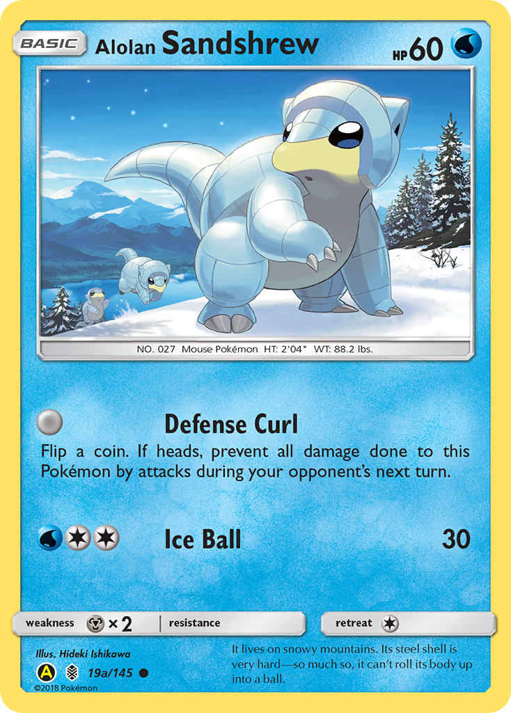 Alolan Sandshrew card