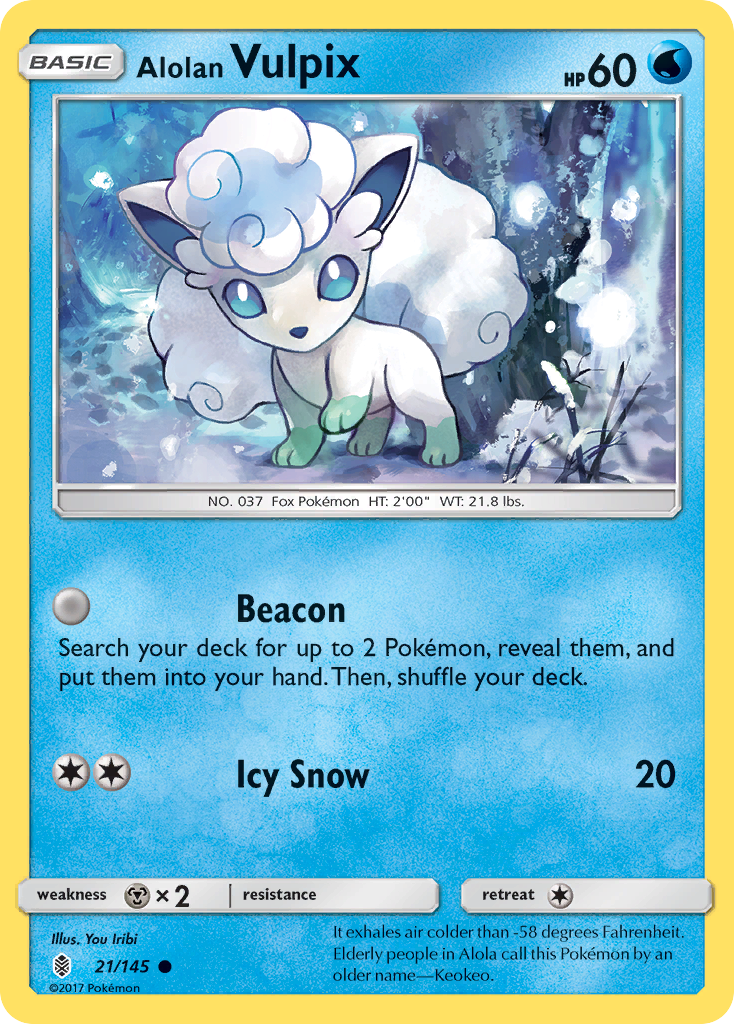 Alolan Vulpix card