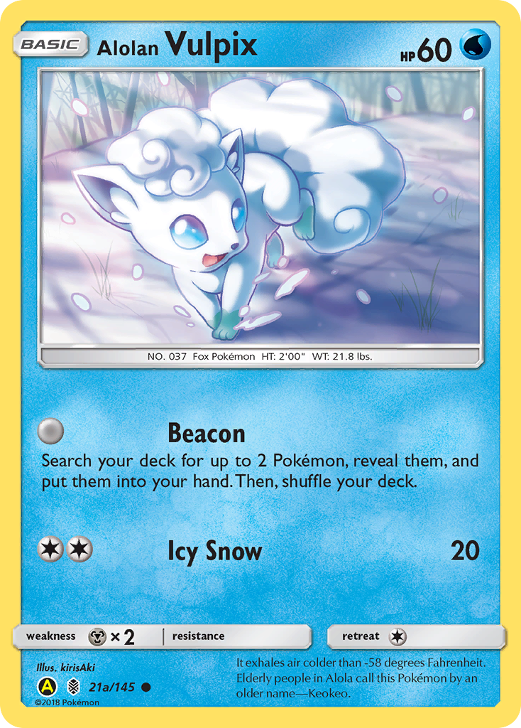 Alolan Vulpix card