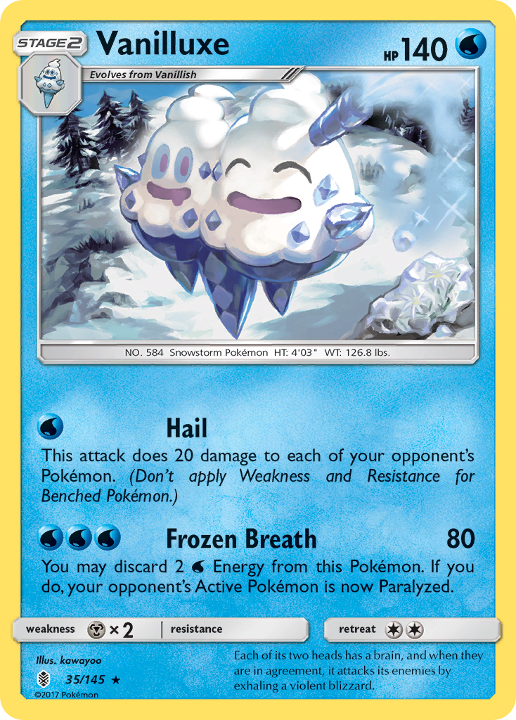 Vanilluxe card