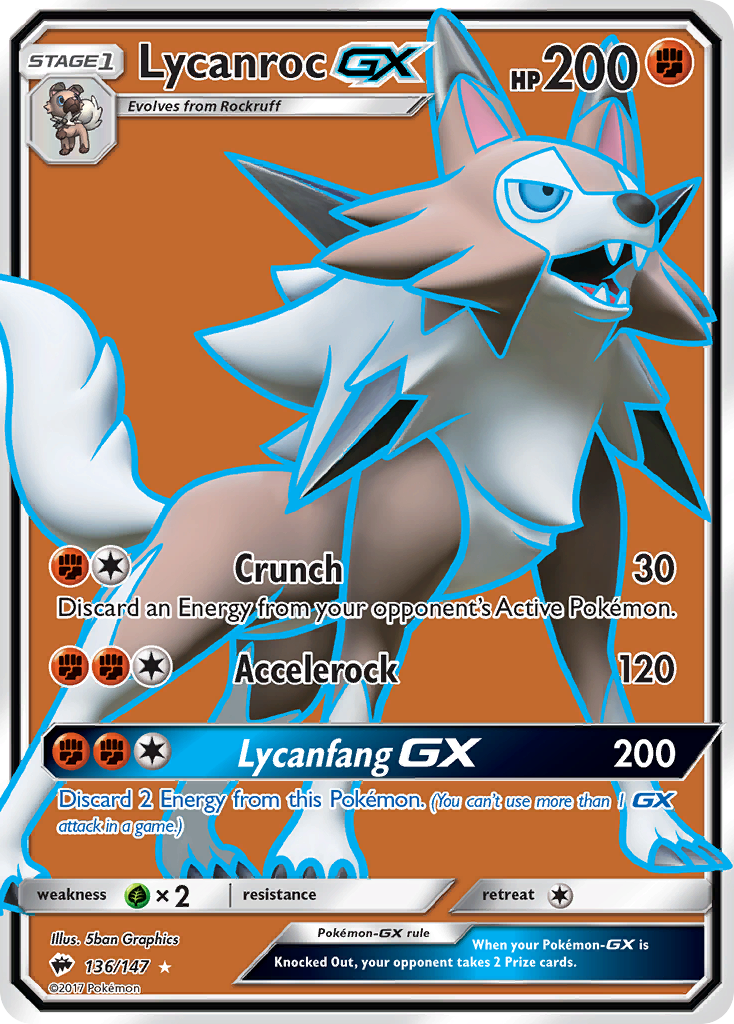 Lycanroc GX card