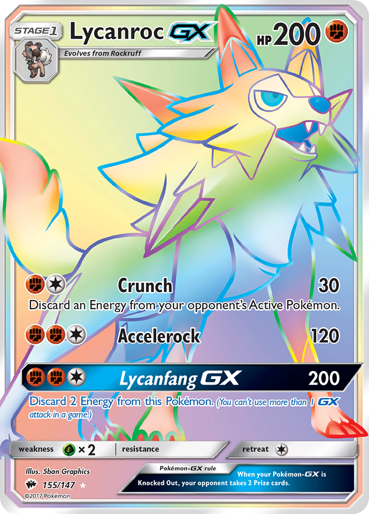 Lycanroc GX card