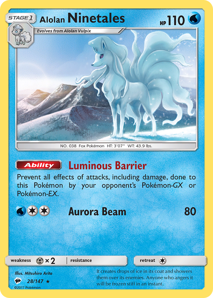 Alolan Ninetales card